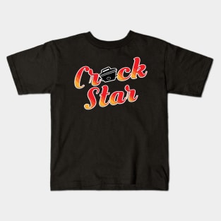 Crock Star Chef | Slow-Cooking Crockpot Chef | Crockpot Queen King | Rockstar Kids T-Shirt